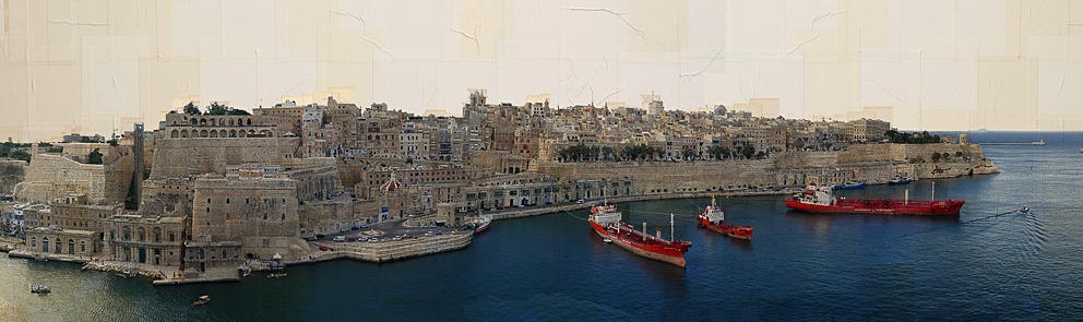 Malta, Tre viaggiatori, 60x220 cm